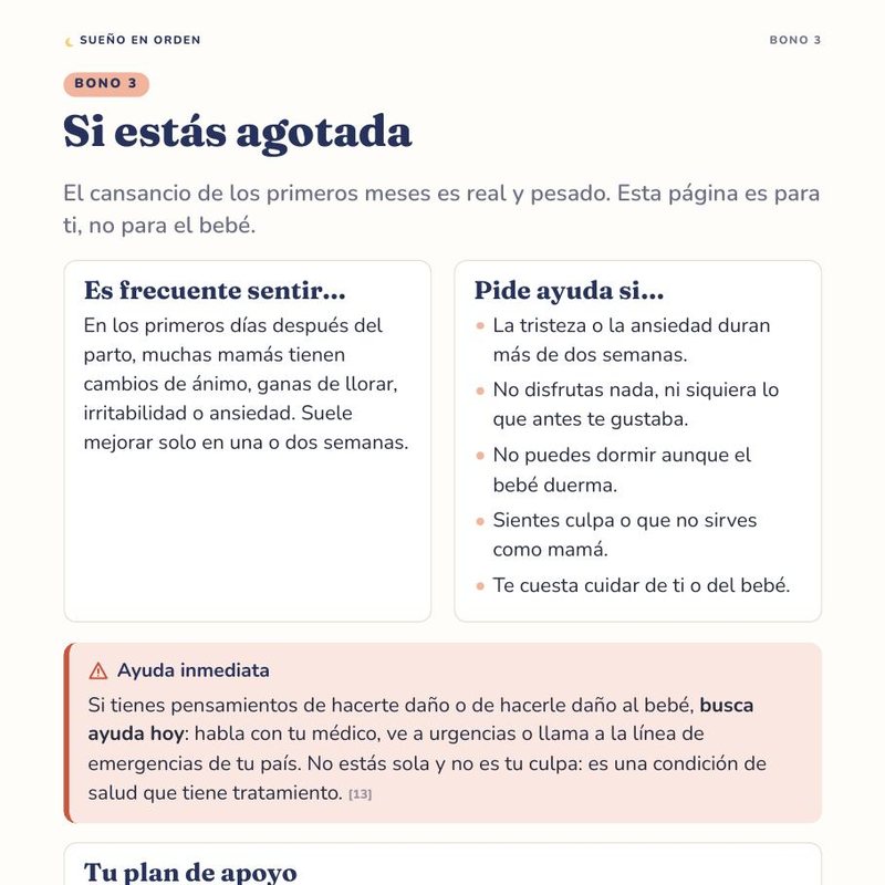 Bono 3: si estás agotada