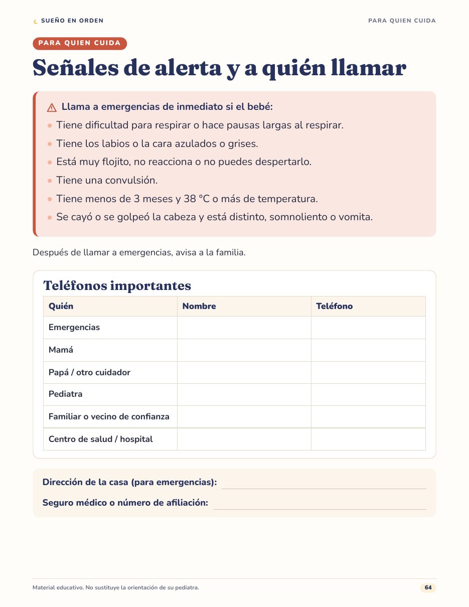 Guía para cuidadores